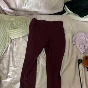 Red sweatpants